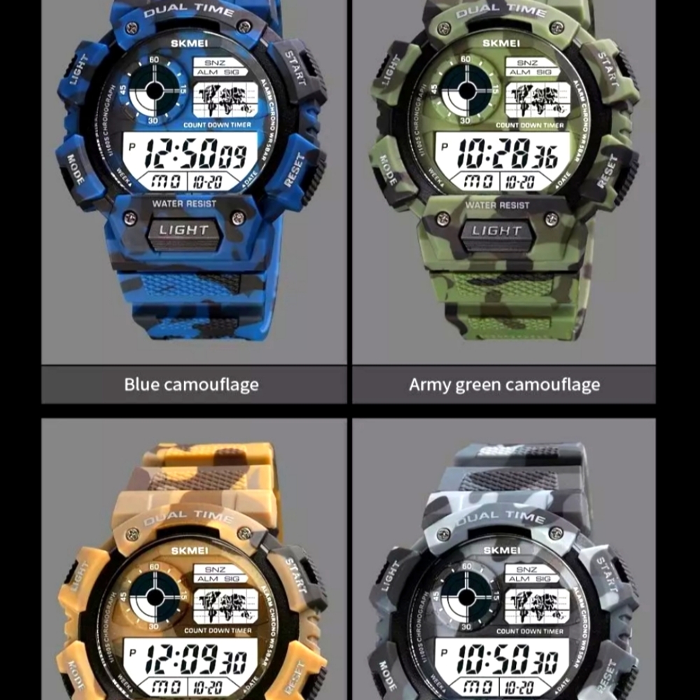 G-SHOCK STYLE TOP BRAND SKMEI, Sports Watch, LED Military Digital Watch